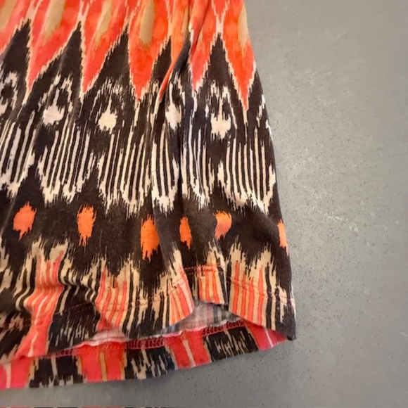 Joie Animal Print Women's Tank Top Halter Style Sz Large EUC Orange Green Brown - Picture 5 of 12